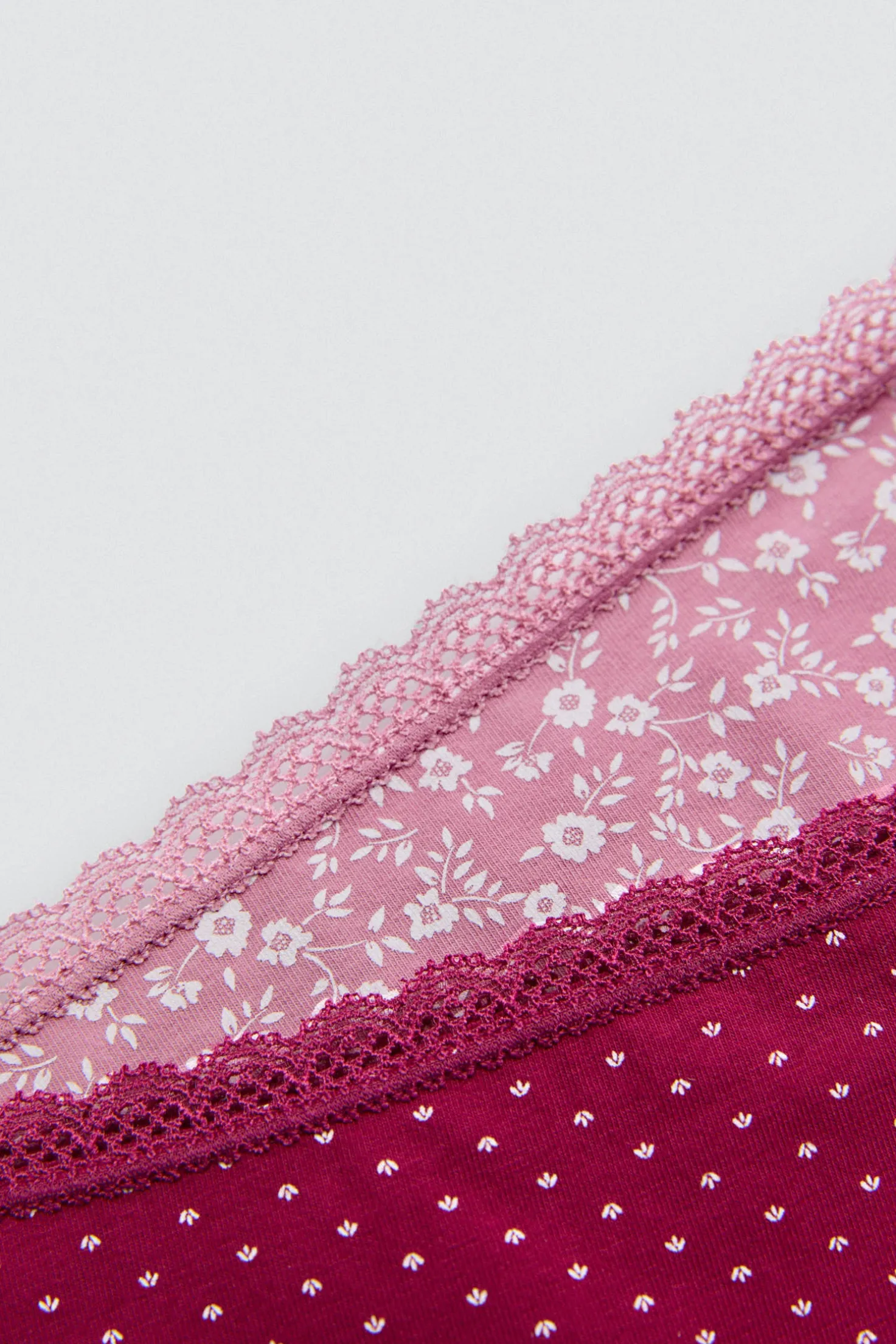 Pack 2 bragas altas estampados rosas