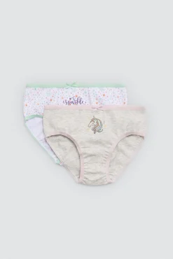 Pack 2 bragas infantiles algodón estampadas Sparkle