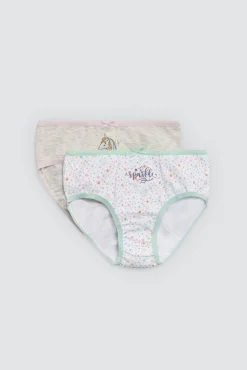 Pack 2 bragas infantiles algodón estampadas Sparkle