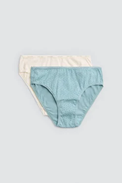 Pack 2 bragas midi algodón estampados suaves