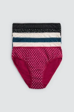 Pack 6 bragas midi algodón estampadas