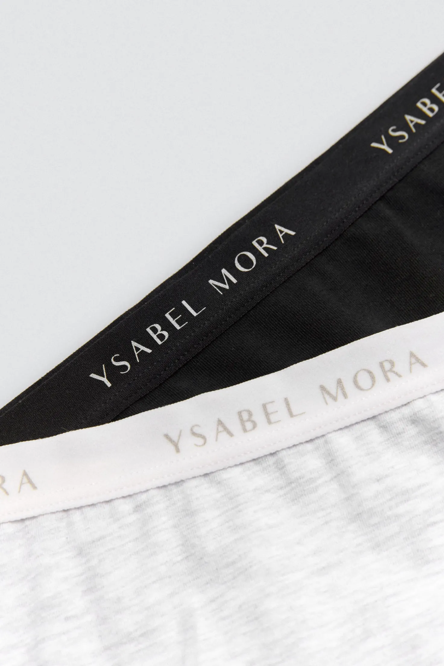 Pack 2 bragas midi básicas algodón negro y gris