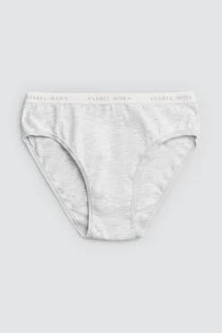 Pack 2 bragas midi básicas algodón negro y gris