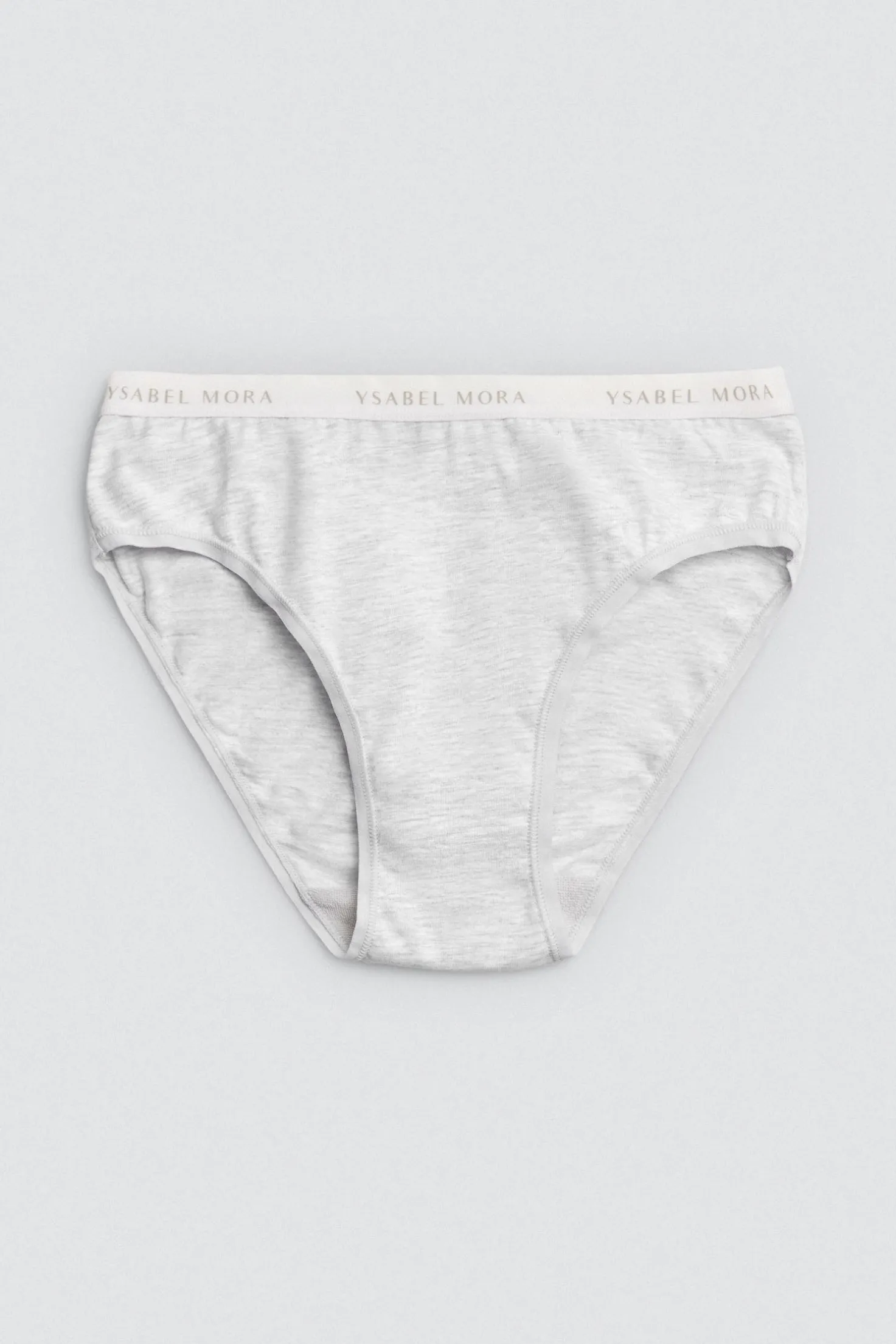 Pack 2 bragas midi básicas algodón negro y gris