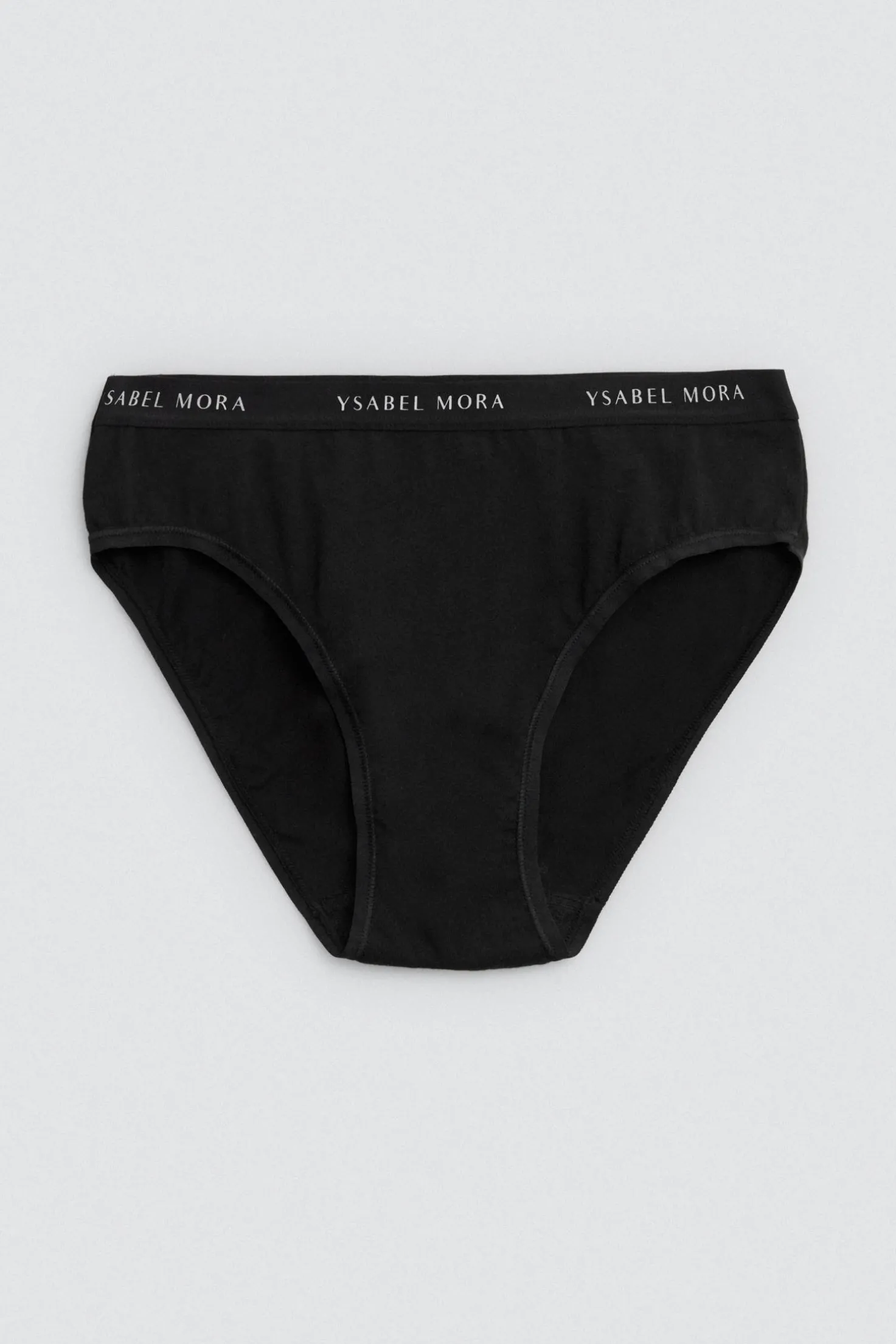 Pack 2 bragas midi básicas algodón negro y gris