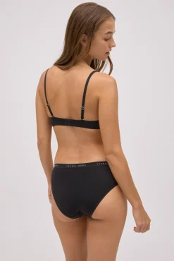 Pack 2 bragas midi básicas algodón negro y gris