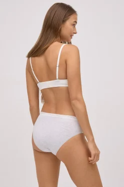 Pack 2 bragas midi básicas algodón negro y gris