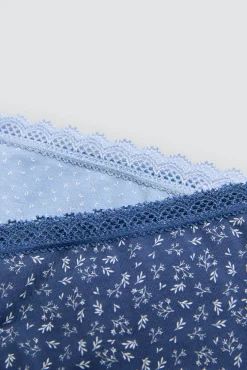 Pack 2 bragas midi estampadas tonos azules