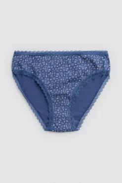 Pack 2 bragas midi estampadas tonos azules
