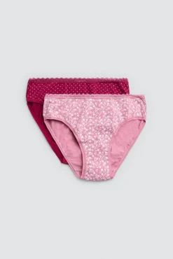 Pack 2 bragas midi estampados rosas