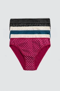 Pack 6 bragas mini algodón estampadas