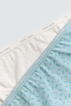 Pack 2 bragas mini algodón estampados suaves