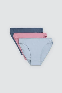 Pack 3 bragas mini básicas algodón