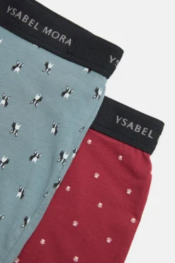 Pack 2 bóxers estampado mascotas