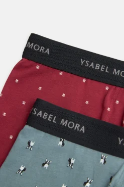 Pack 2 bóxers estampado mascotas