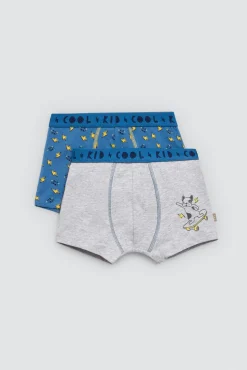 Pack 2 bóxers infantiles algodón estampados Kids Cool Kid