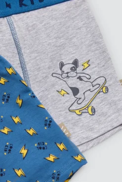 Pack 2 bóxers infantiles algodón estampados Kids Cool Kid