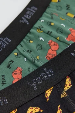 Pack 2 bóxers juveniles algodón estampados Yeah