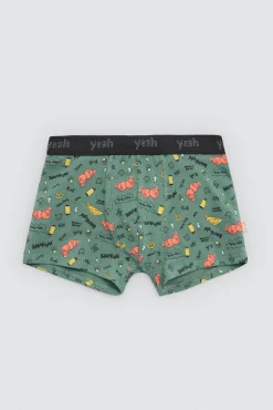 Pack 2 bóxers juveniles algodón estampados Yeah