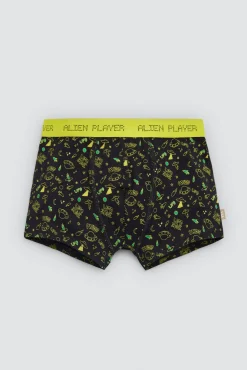 Pack 2 bóxers juveniles algodón estampados Alien
