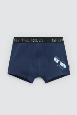 Pack 2 bóxers juveniles algodón estampados Skate