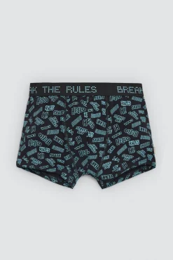 Pack 2 bóxers juveniles algodón estampados Skate