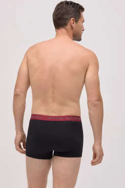 Pack 6 bóxers negros con banda de color