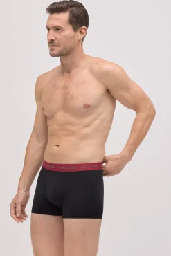Pack 6 bóxers negros con banda de color