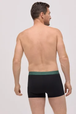 Pack 6 bóxers negros con banda de color