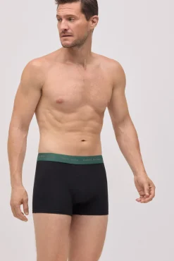 Pack 6 bóxers negros con banda de color
