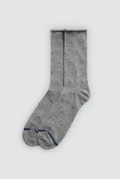 Pack 3 calcetines altos sin puño estampados