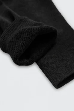 Pack 3 calcetines altos térmicos puño antipresión color negro