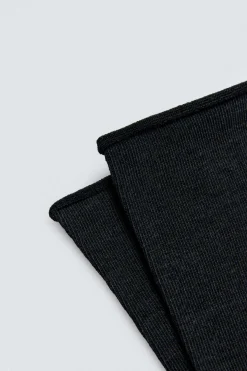 Pack 3 calcetines bambú cálidos sin puño negro