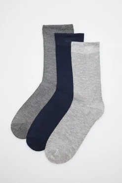 Pack 3 calcetines bambú colores neutros