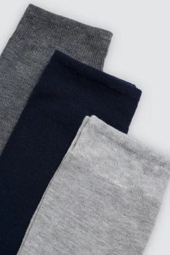 Pack 3 calcetines bambú colores neutros