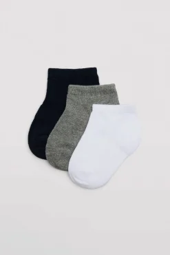 Pack 3 calcetines bebé básicos transpirables colores