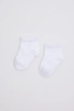 Pack 3 calcetines bebé básicos transpirables blanco