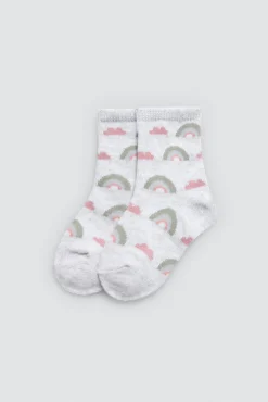 Pack 4 calcetines bebé estampados Rainbow & Stars