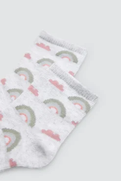 Pack 4 calcetines bebé estampados Rainbow & Stars