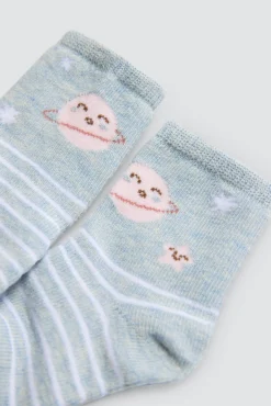 Pack 4 calcetines bebé estampados Universe