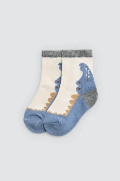 Pack 4 calcetines bebé estampados cocodrilo