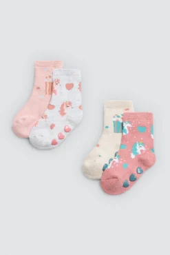 Pack 4 calcetines bebé térmicos antideslizantes Candy Circus