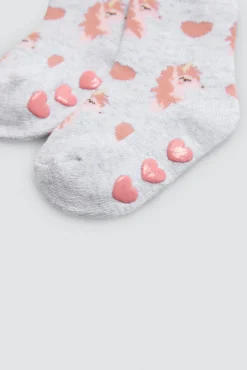 Pack 4 calcetines bebé térmicos antideslizantes Candy Circus