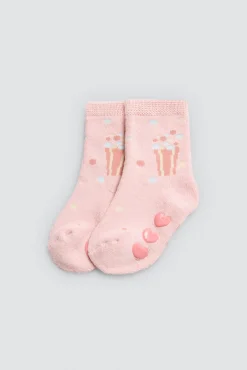 Pack 4 calcetines bebé térmicos antideslizantes Candy Circus