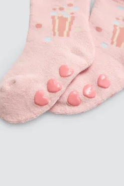 Pack 4 calcetines bebé térmicos antideslizantes Candy Circus