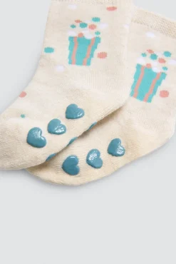 Pack 4 calcetines bebé térmicos antideslizantes Candy Circus