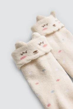 Pack 4 calcetines bebé térmicos estampados