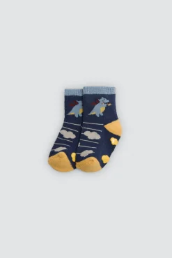 Pack 4 calcetines bebé térmicos antideslizantes Dragon Tale