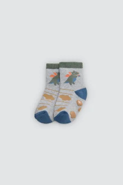 Pack 4 calcetines bebé térmicos antideslizantes Dragon Tale