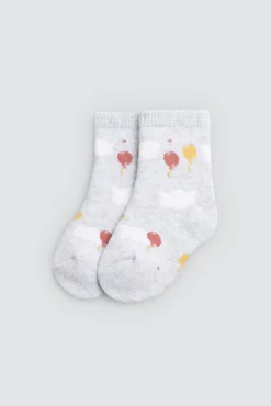 Pack 4 calcetines bebé térmicos estampados Ballon